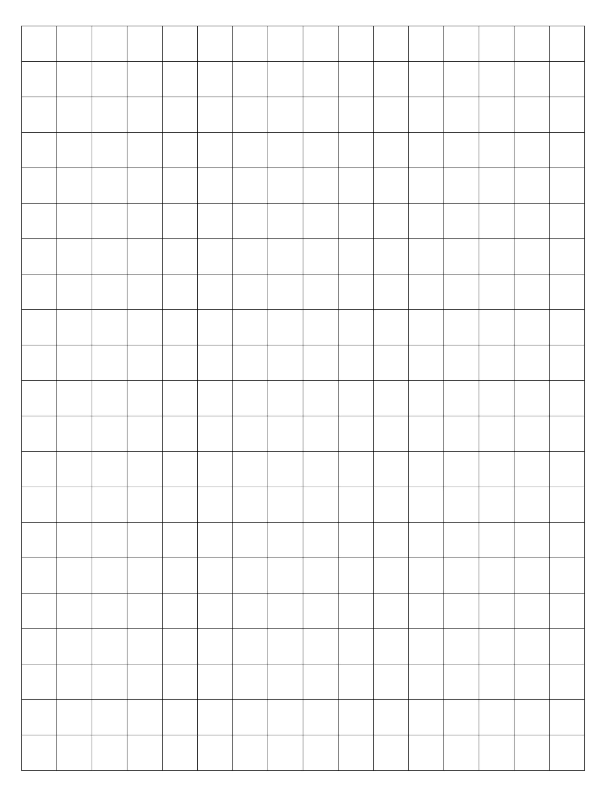 1 2 Inch Graph Paper Free Printable