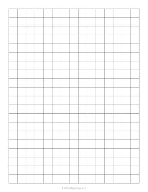 1 2 Inch Graph Paper Printable Free