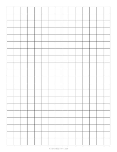 1 2 quot Inch Grid Plain Graph Paper Free Printable Graph Papers 