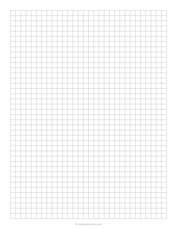 1 4 Inch Graph Paper Printable