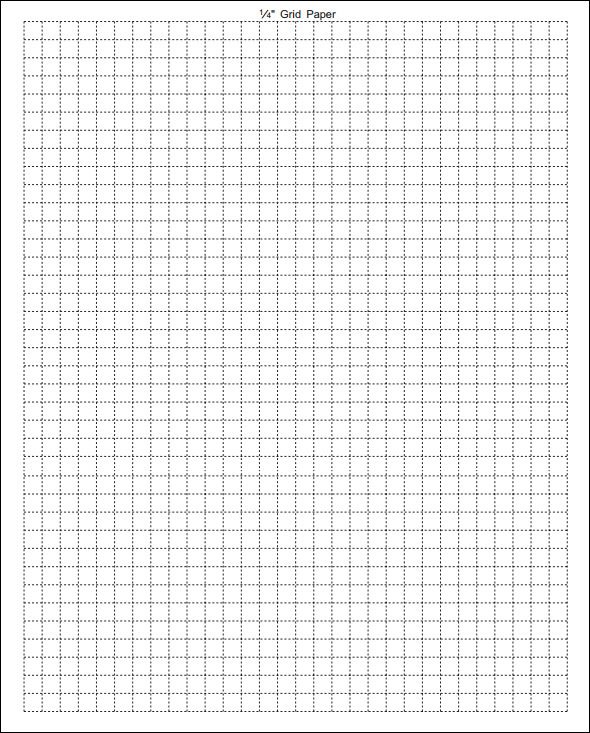 1 4 Inch Grid Paper Printable