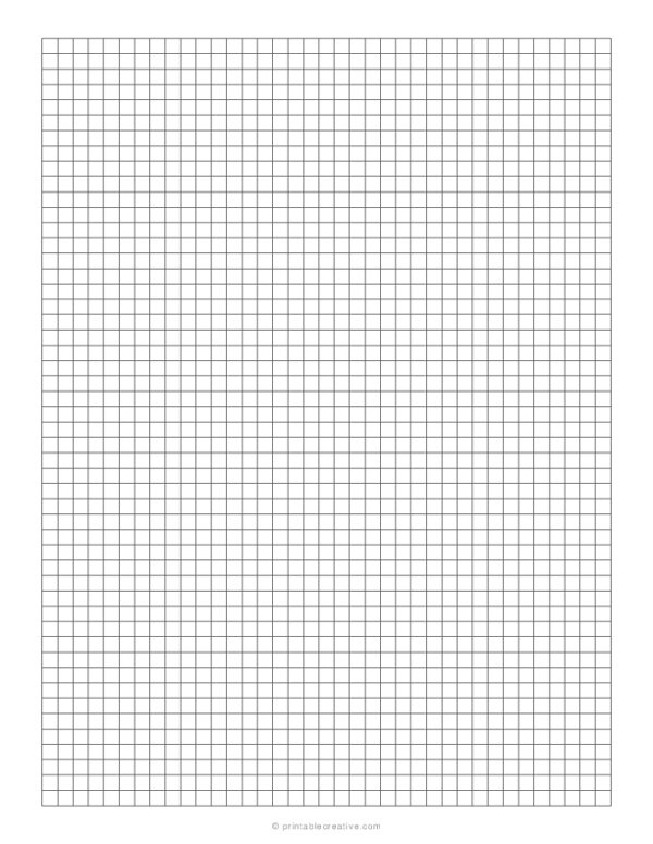 Free Printable 1 5th Inch Graph Paper