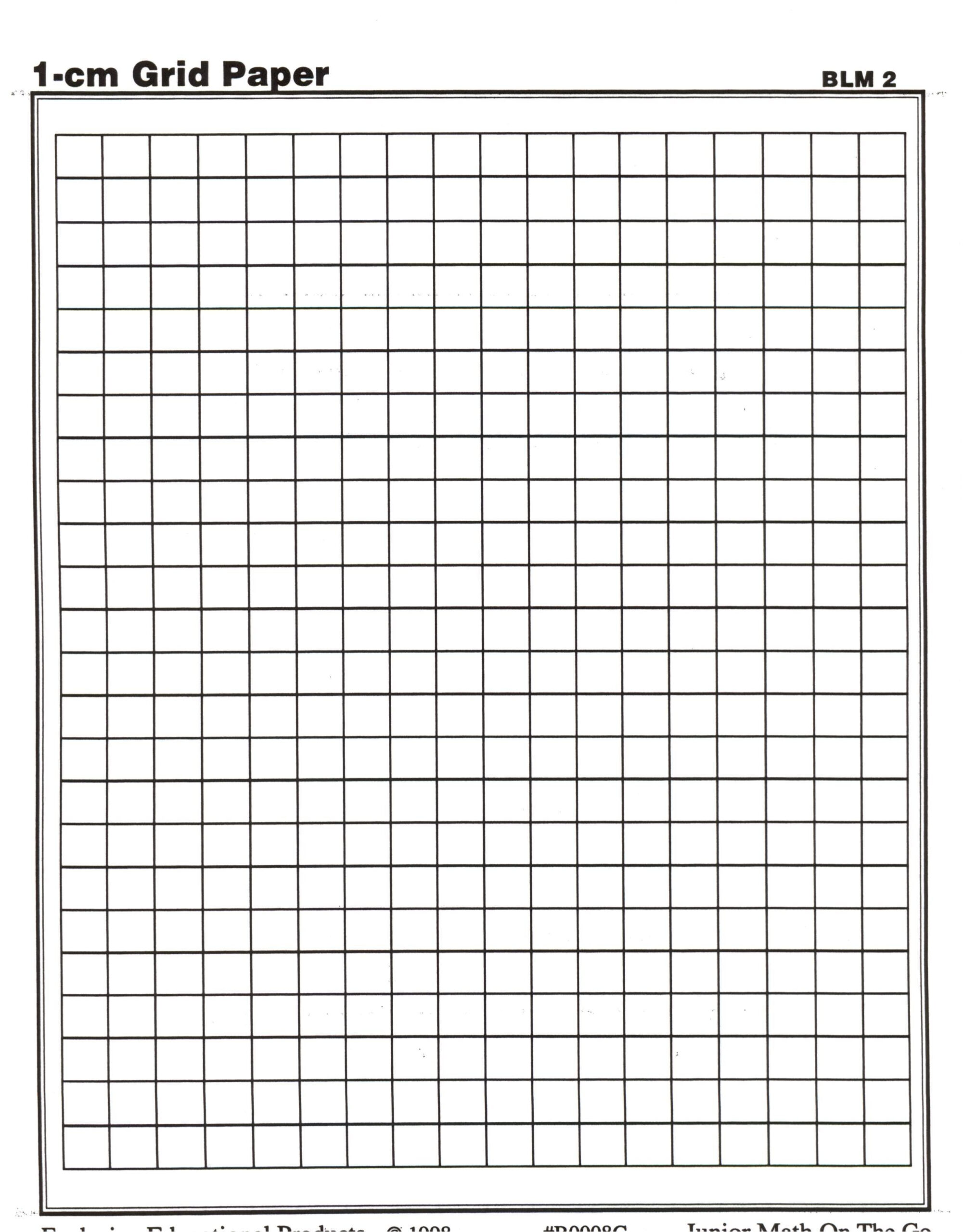 Free Printable One Centimeter Graph Paper