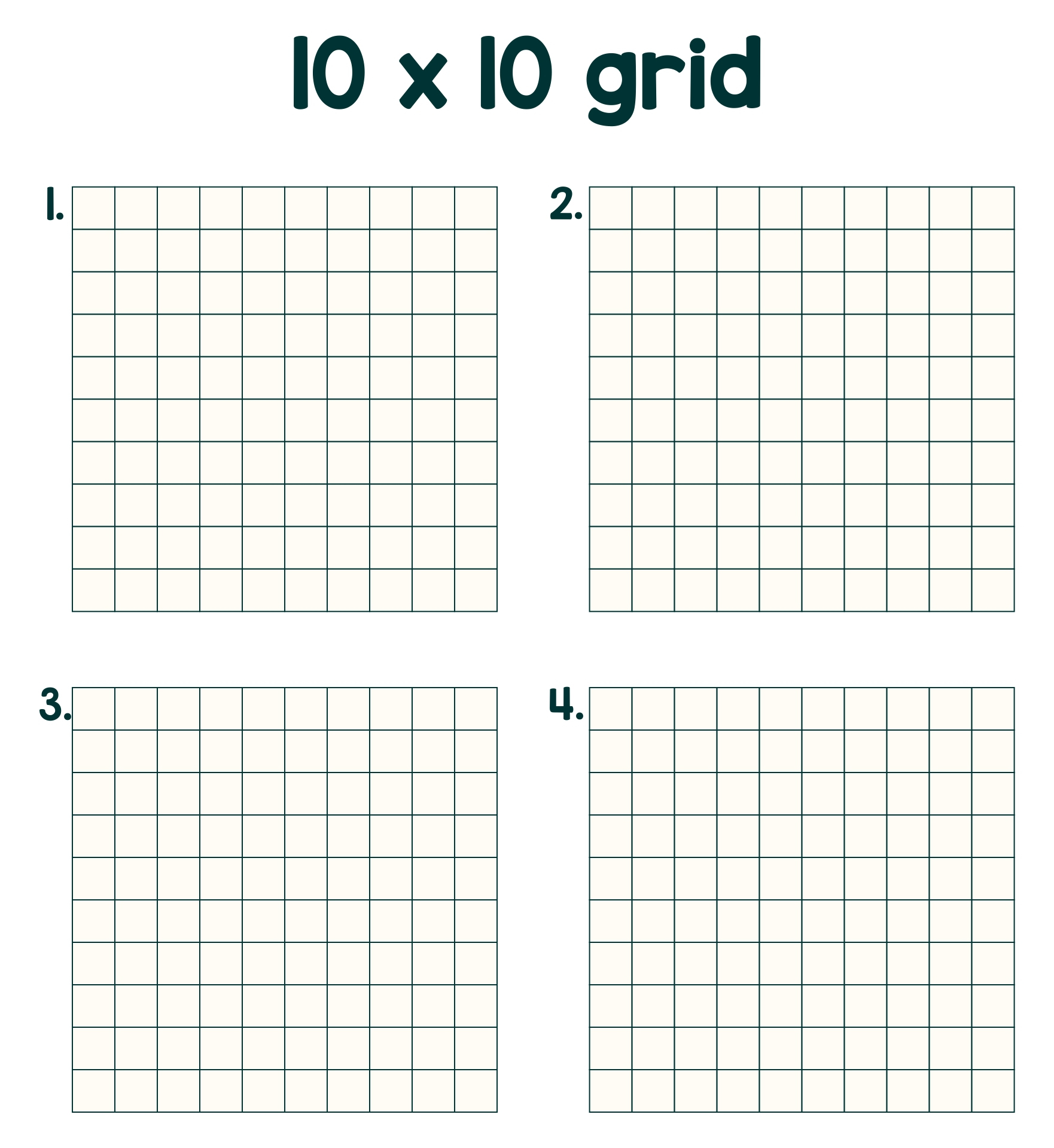 Printable Graph Paper Multiple Grids