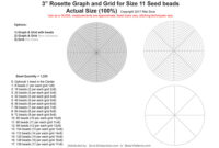 3 quot Rosette Graph Grid For Size 11 Seed Beads Bead Patterns