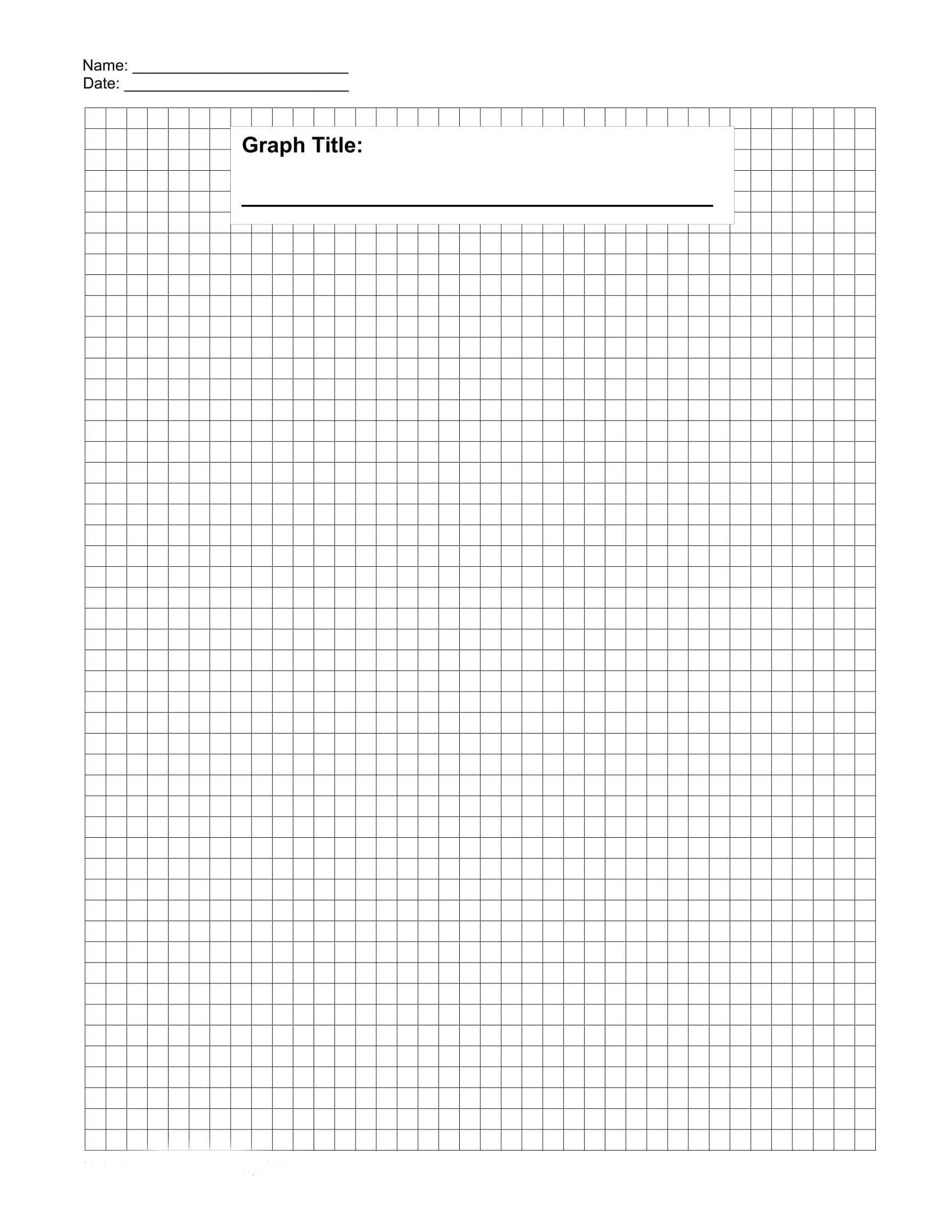 30 Free Printable Graph Paper Templates Word Pdf Intended For 