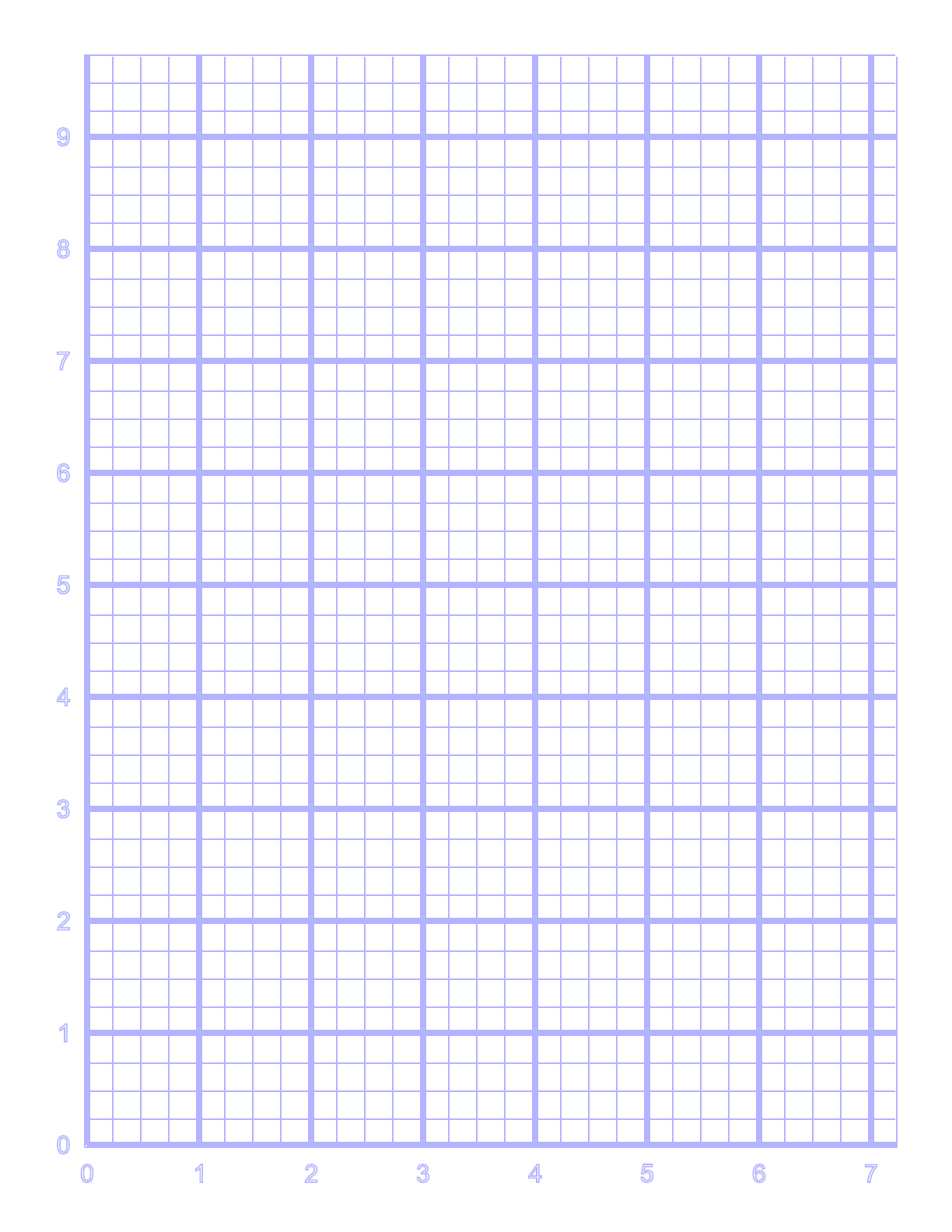 4 Index Lines Per Inch Numbered Grid Paper Free Download