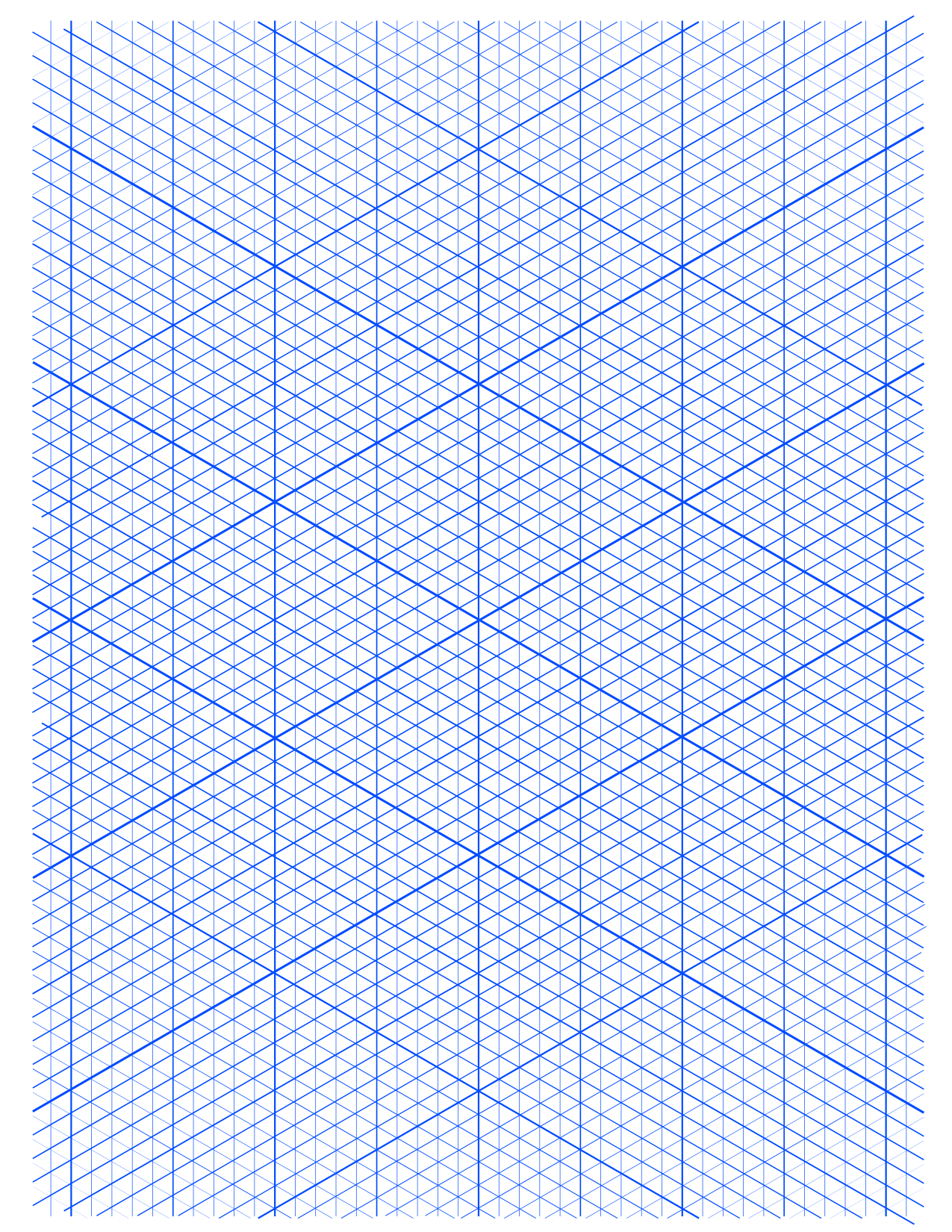 5 Free Isometric Graph Paper Grid Paper Printable PDF 