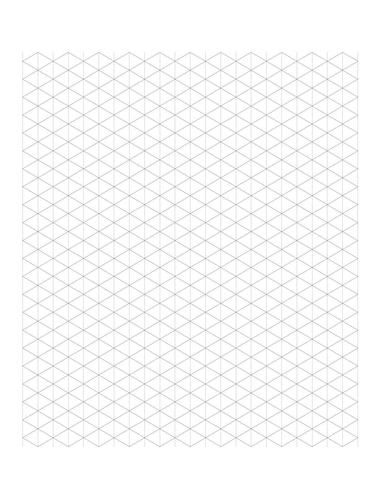 5 Free Isometric Graph Paper Grid Paper Printable PDF 