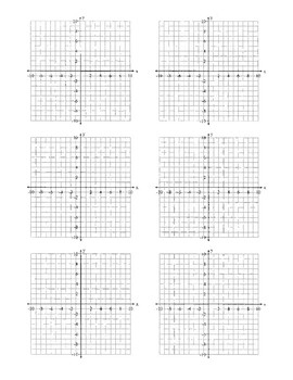 Printable Graph Paper With 6 Mini Graphs