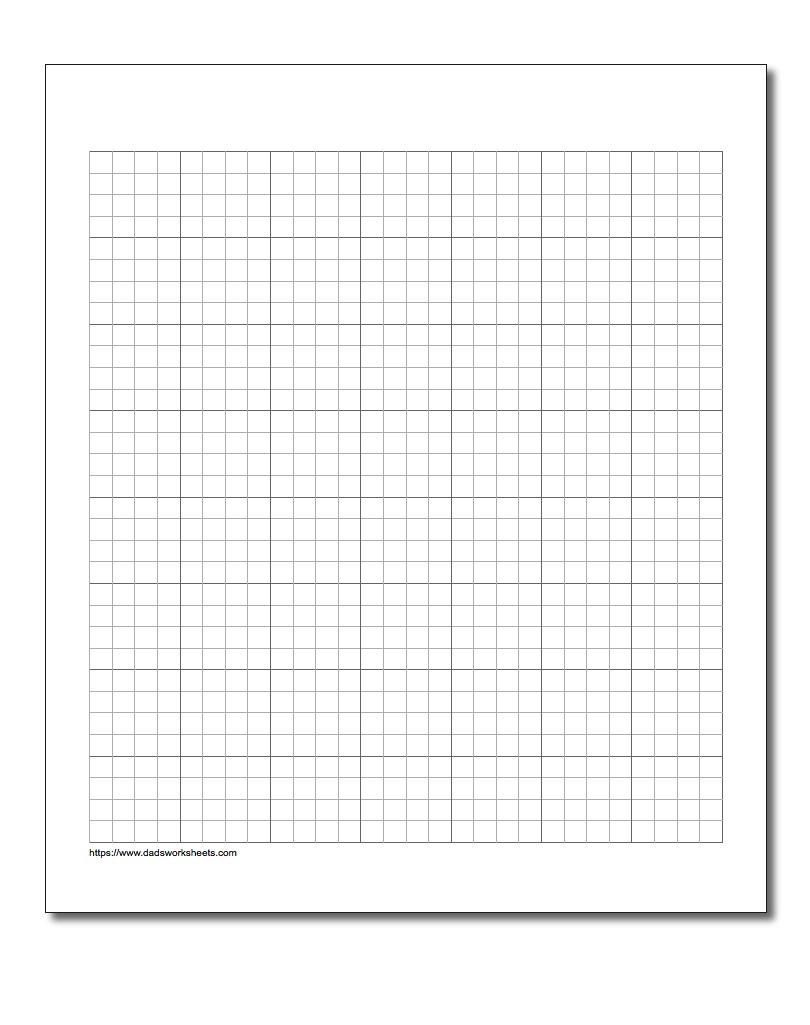 Free Printable Graph Paper For Math Problems