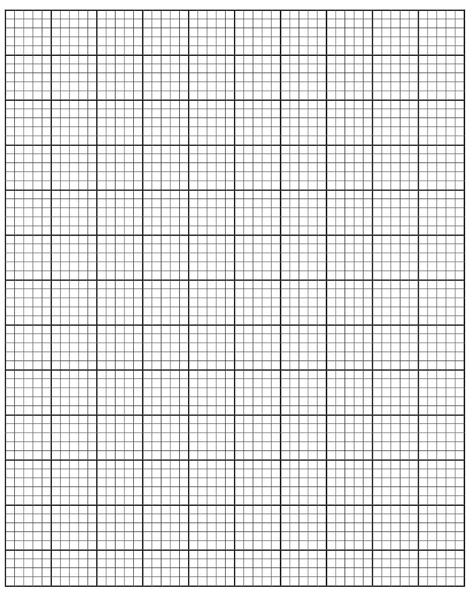 Black Cross stitch 4 Lines Per Division Graph Paper Template Download 