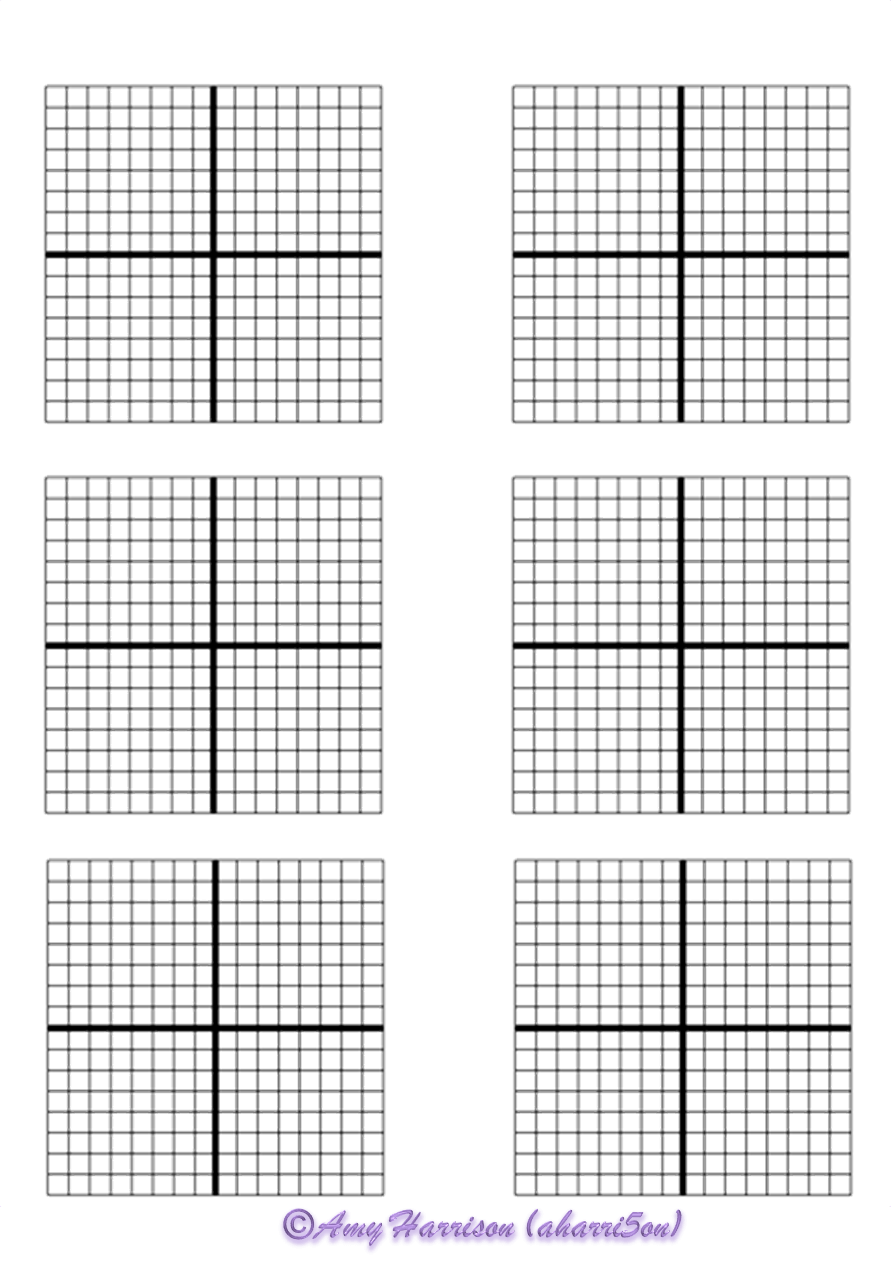 Blank Coordinate Planes Reproducible My Math Resources