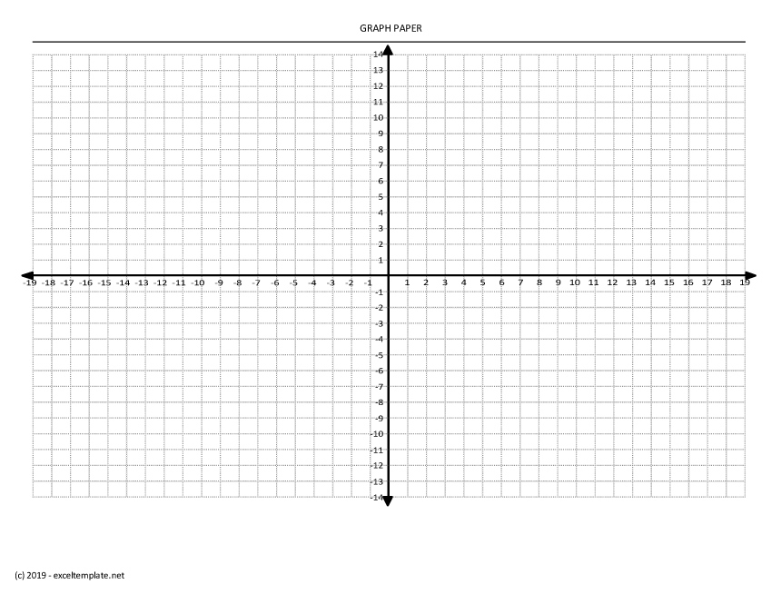 Coordinate Plane Graph Paper Printable Landscape