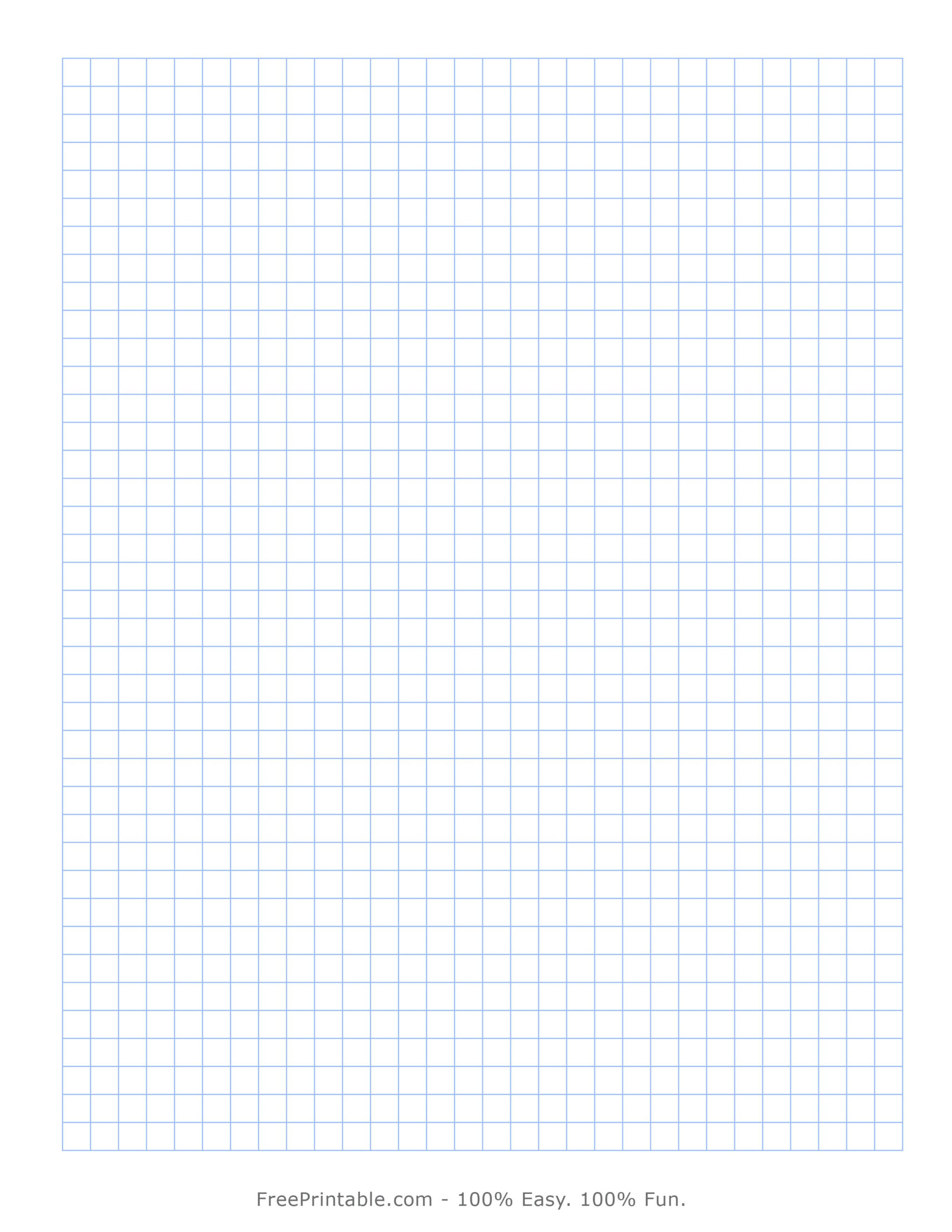 Graph Paper Free Printable For 8.5×11 Paper