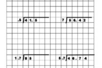 Decimal Long Division On Graph Paper By Math In Motion TpT