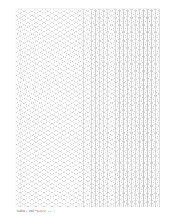 FREE 12 Printable Isometric Graph Paper Templates In PDF