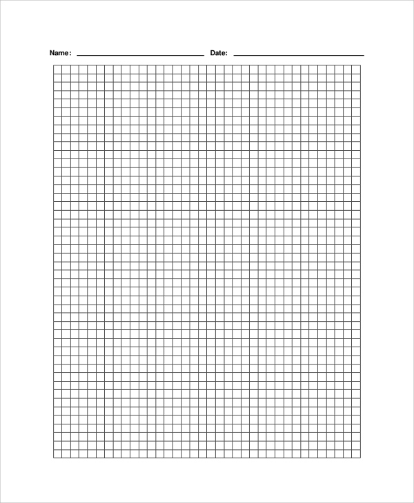 Standard Size Printable Graph Paper