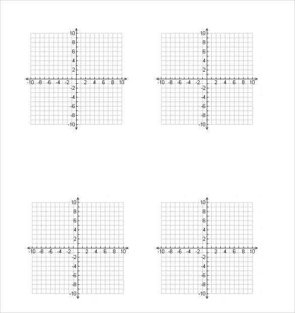 FREE 5 Sample Cartesian Graph Paper Templates In PDF