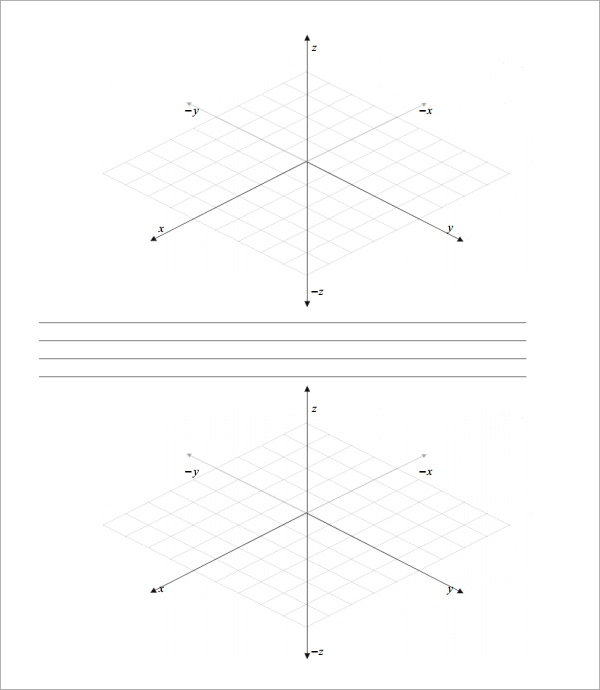 FREE 7 3D Graph Paper Templates In PDF