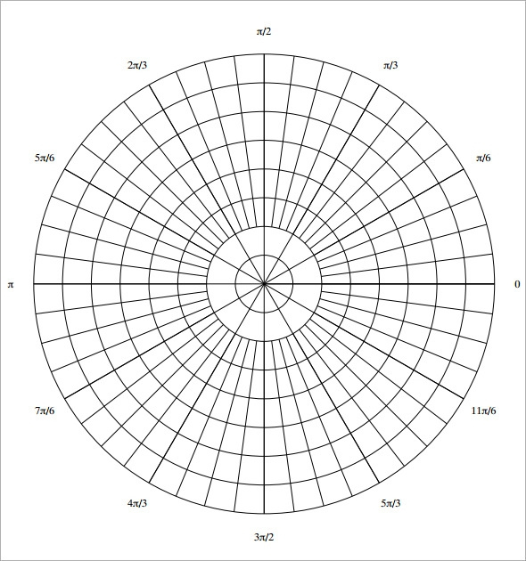 FREE 9 Printable Polar Graph Paper Templates In PDF MS Word