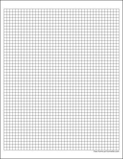 Free Graph Paper 5 Squares Per Inch Solid Black From Formville 