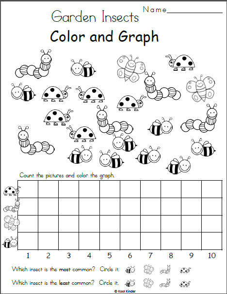 Free Insects Math Graph For Kindergarten Made By Teachers Graphing 