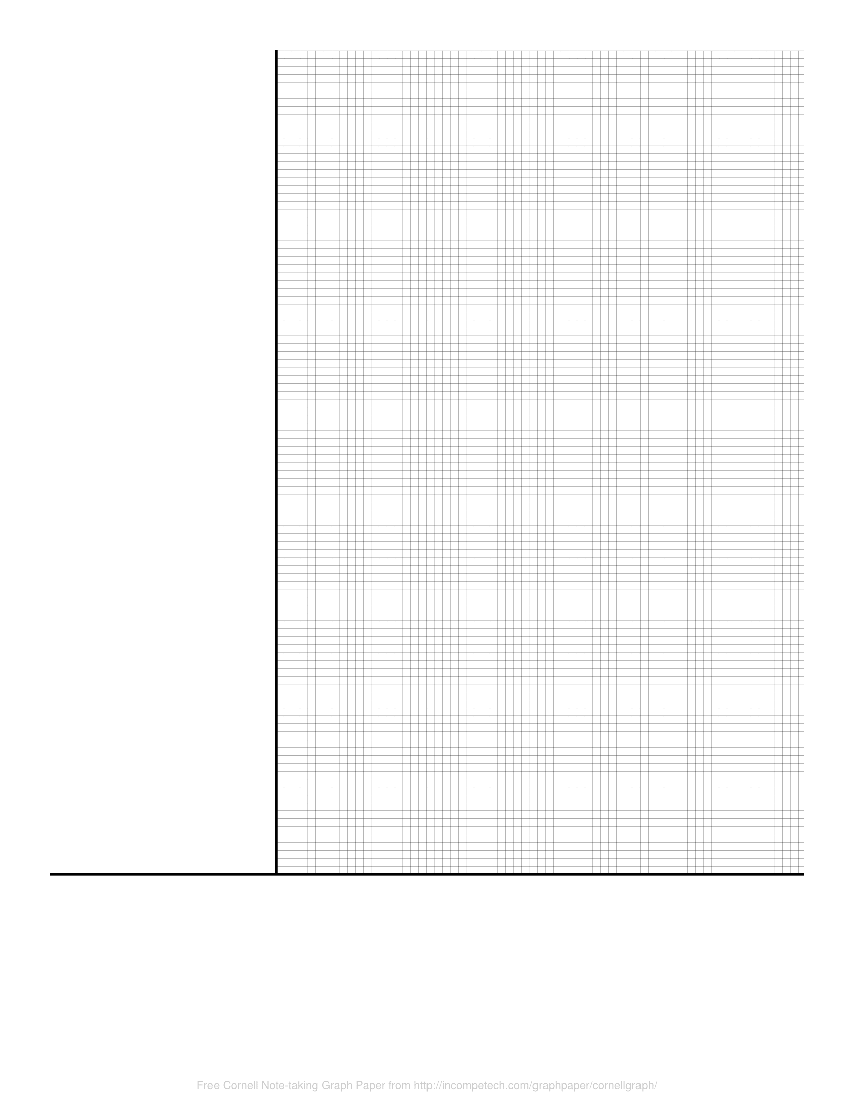 Free Online Graph Paper Cornell Note taking Graph