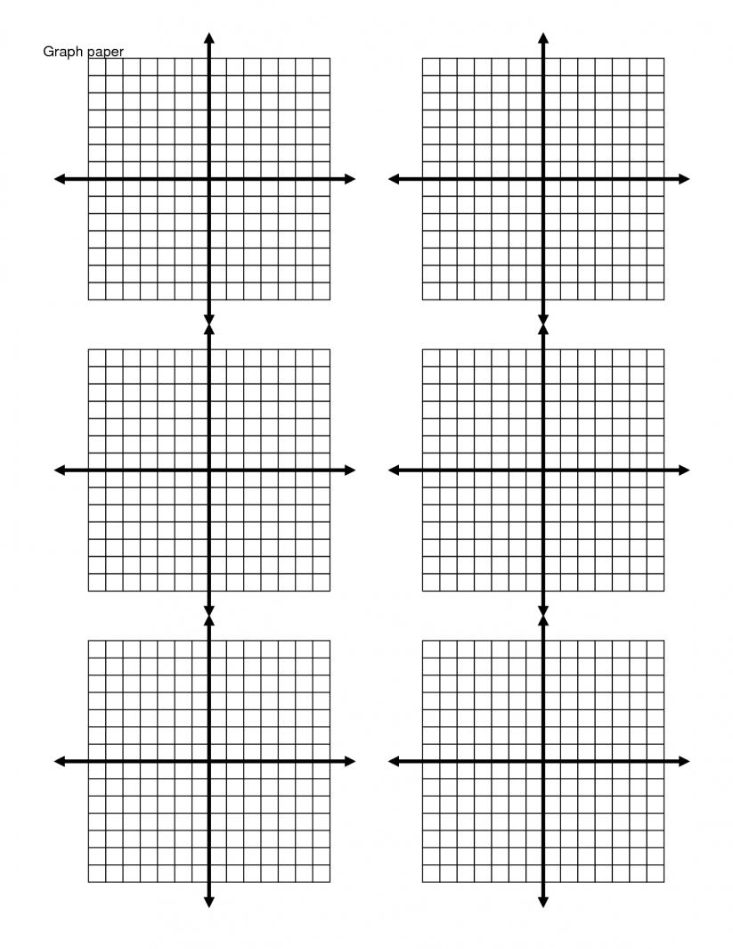 Free Coordinate Plane Graph Paper Printouts