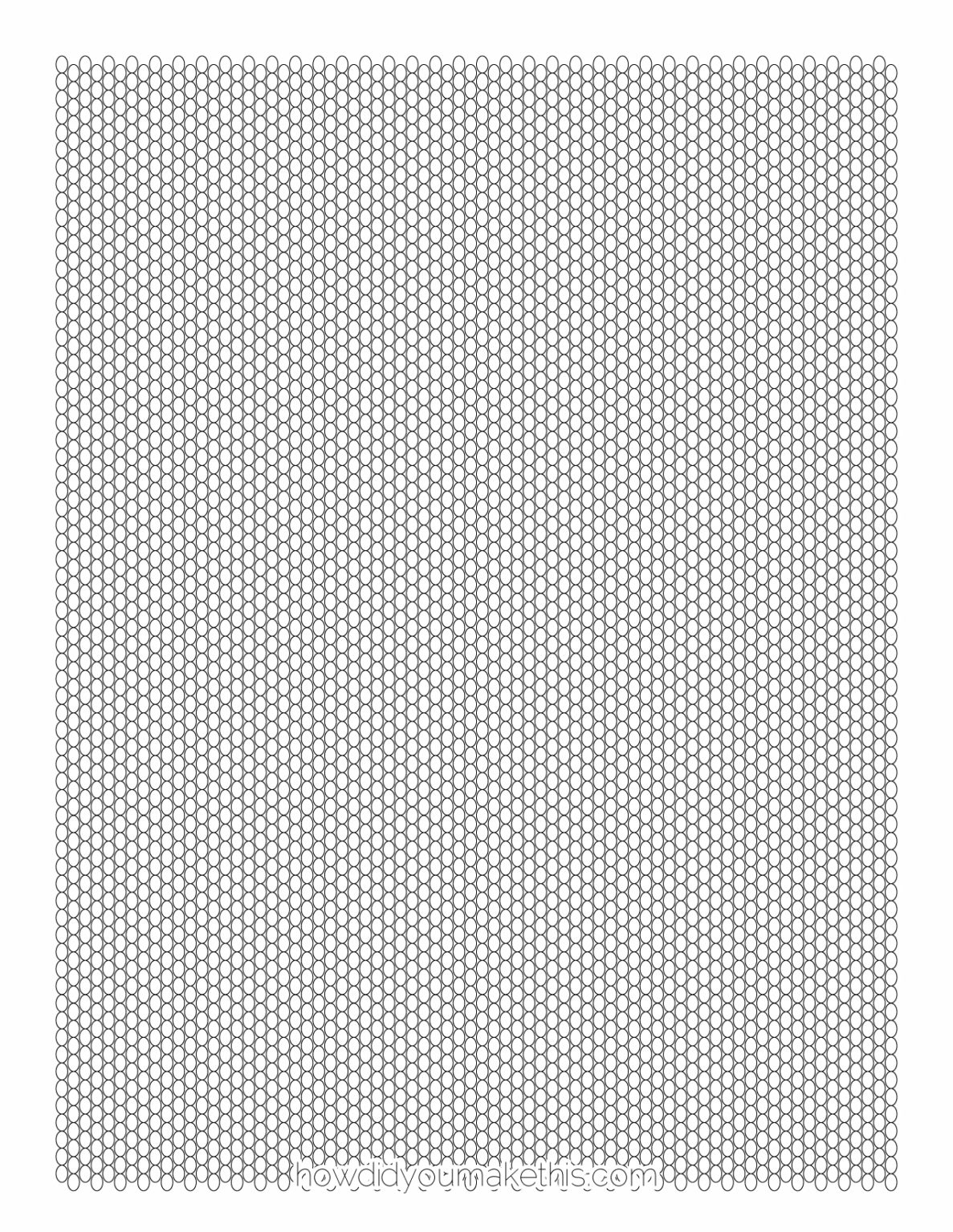 Seed Beading Graph Paper Free Printable