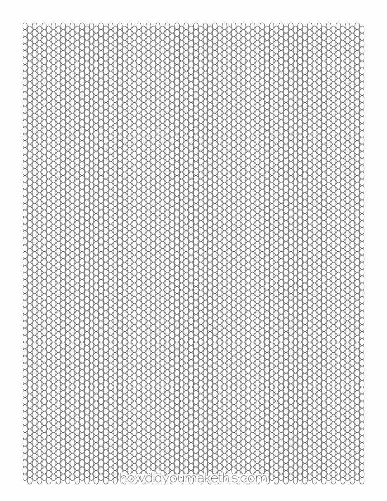 Free Printable Seed Bead Graph Paper Template In PDF