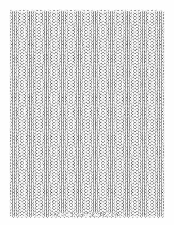Free Printable Seed Bead Graph Paper Template Print Graph Paper 
