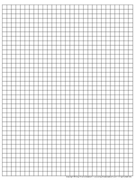 Graph Paper Full Page Grid Quarter Inch Squares 29x38 Boxes No 