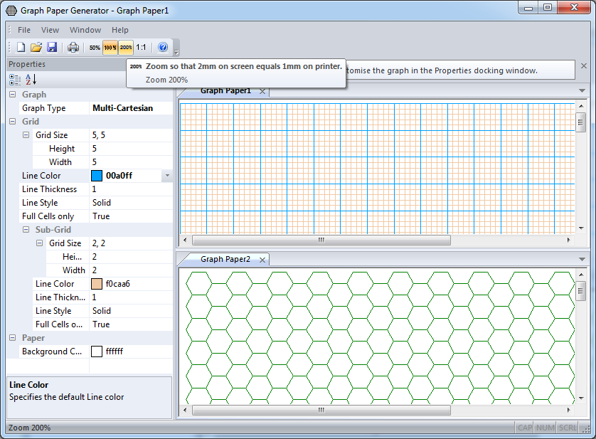 Graph Paper Generator 091010 Free Download