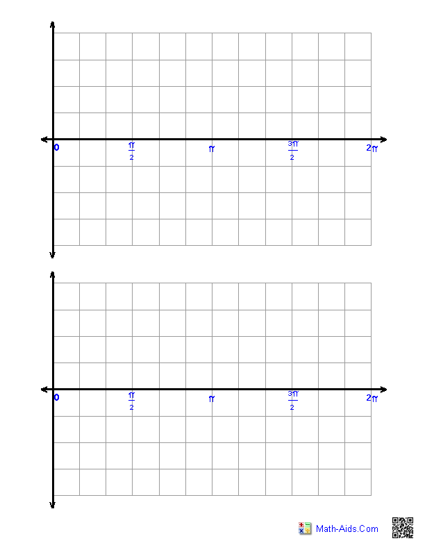 Printable Graph Paper With Axis For Sine And Cosine