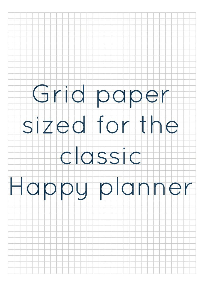 Grid Classic Happy Planner Grid Paper Printable Grid Paper Etsy 