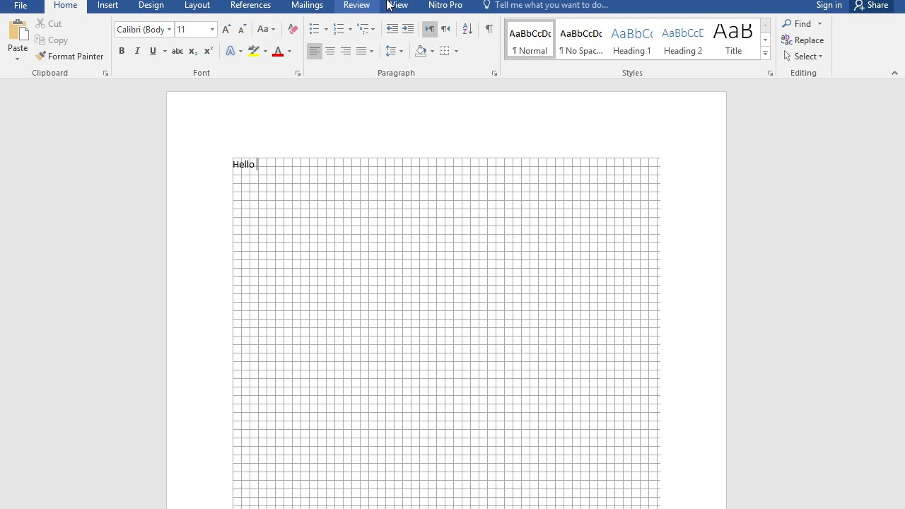 How To Make A Grid In Word 2016