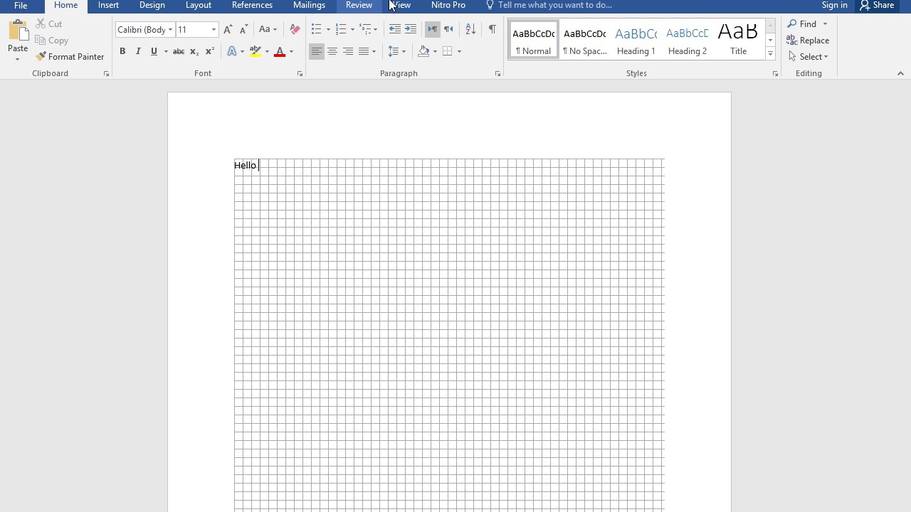 How To Make Graph Paper In Word