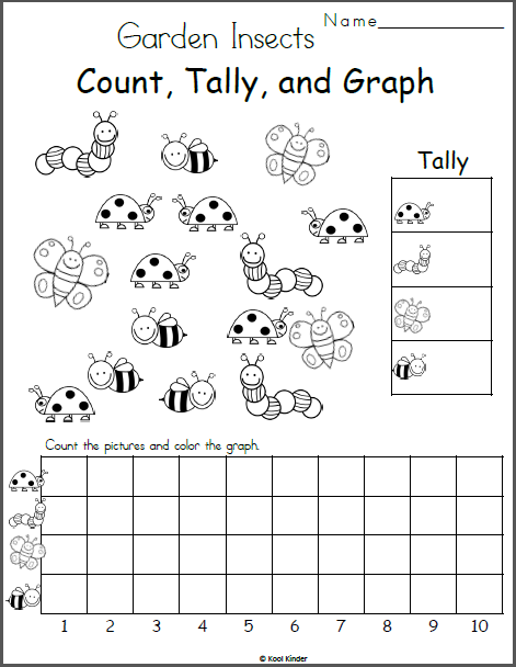 Insects Count Tally And Graph Worksheet Made By Teachers Graphing