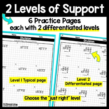 Printable Long Division On Graph Paper