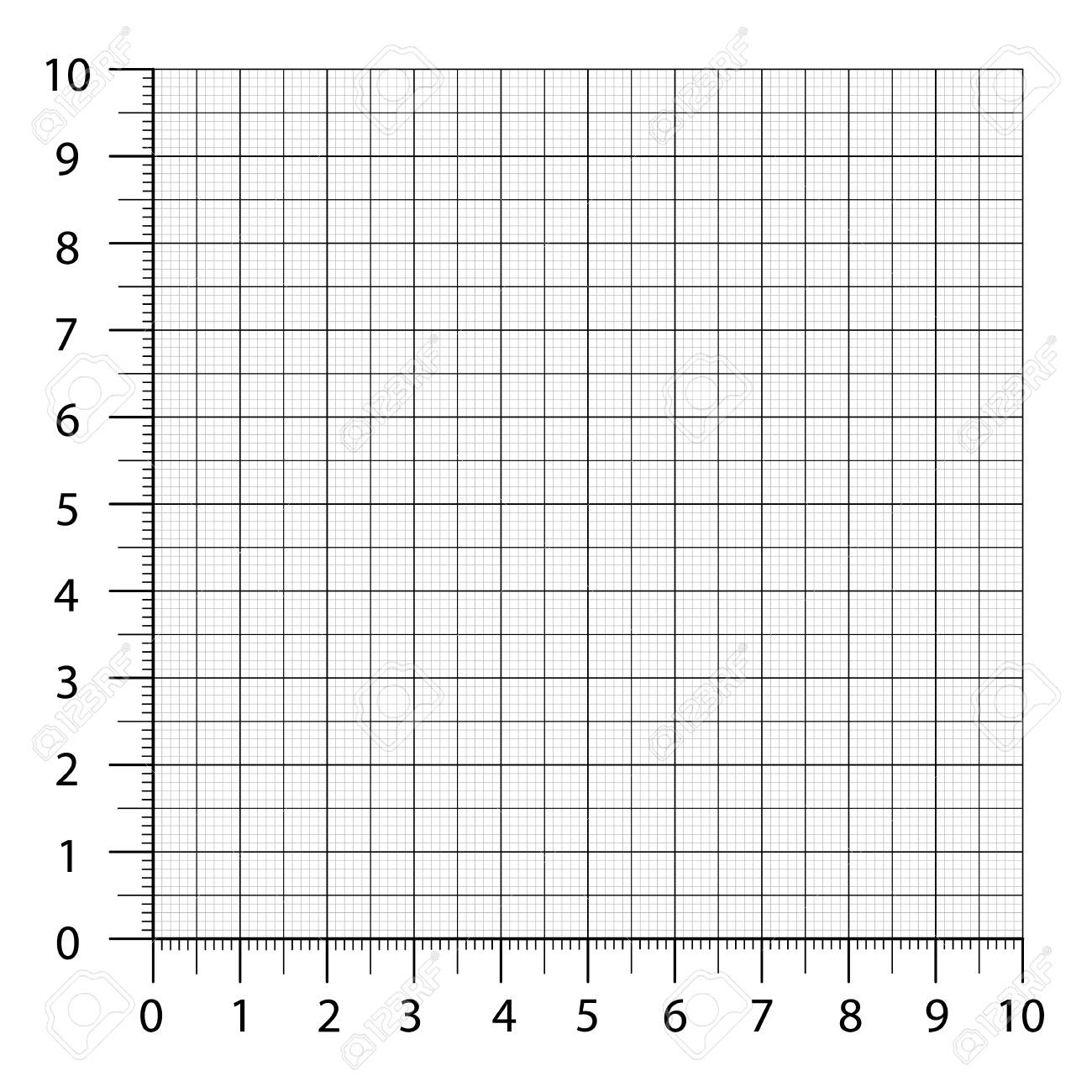 Measured Grid Graph Plotting Grid Corner Ruler With Sets Of 