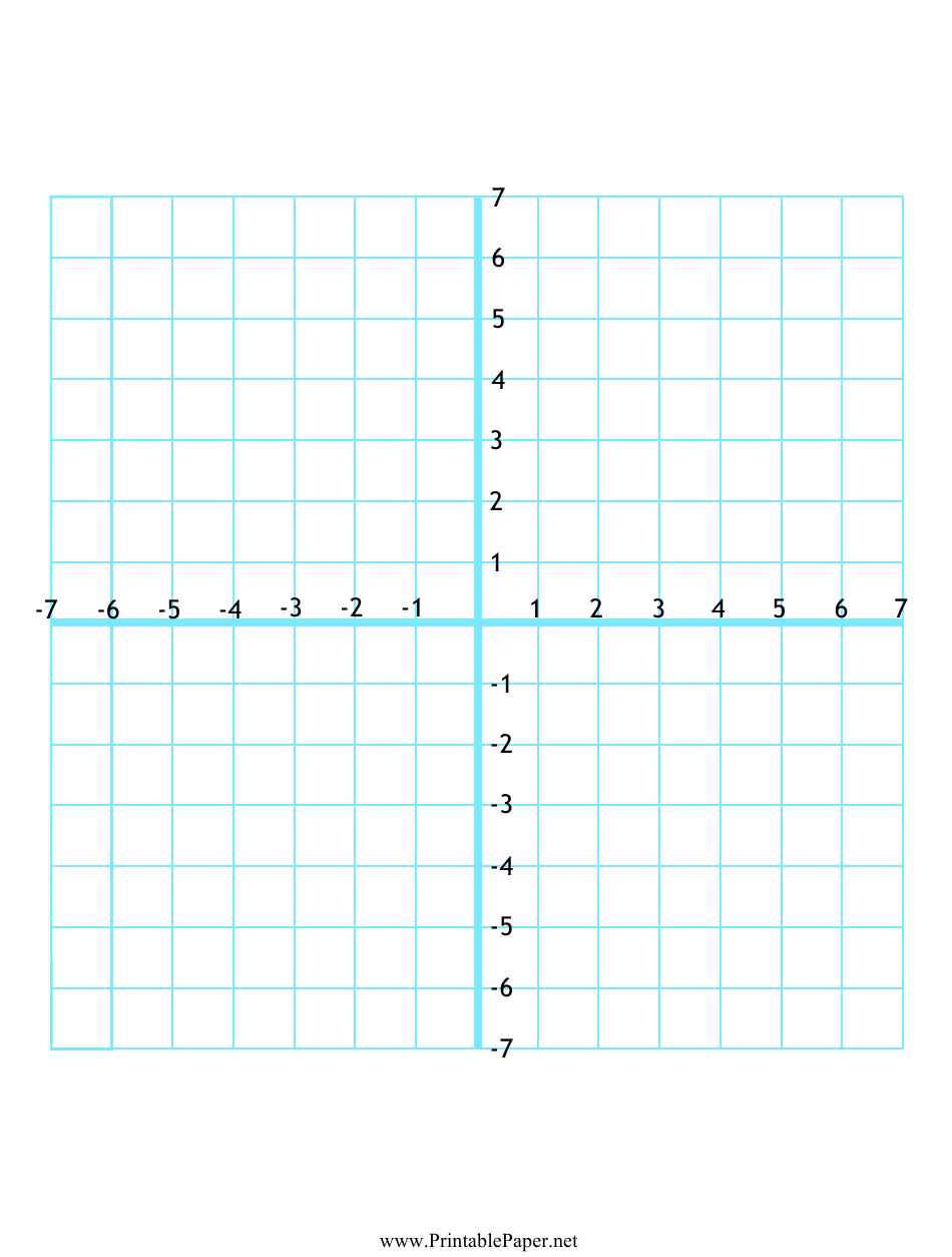 Numbered 4 Quadrant Graph Paper Printable Printable Graph Paper 