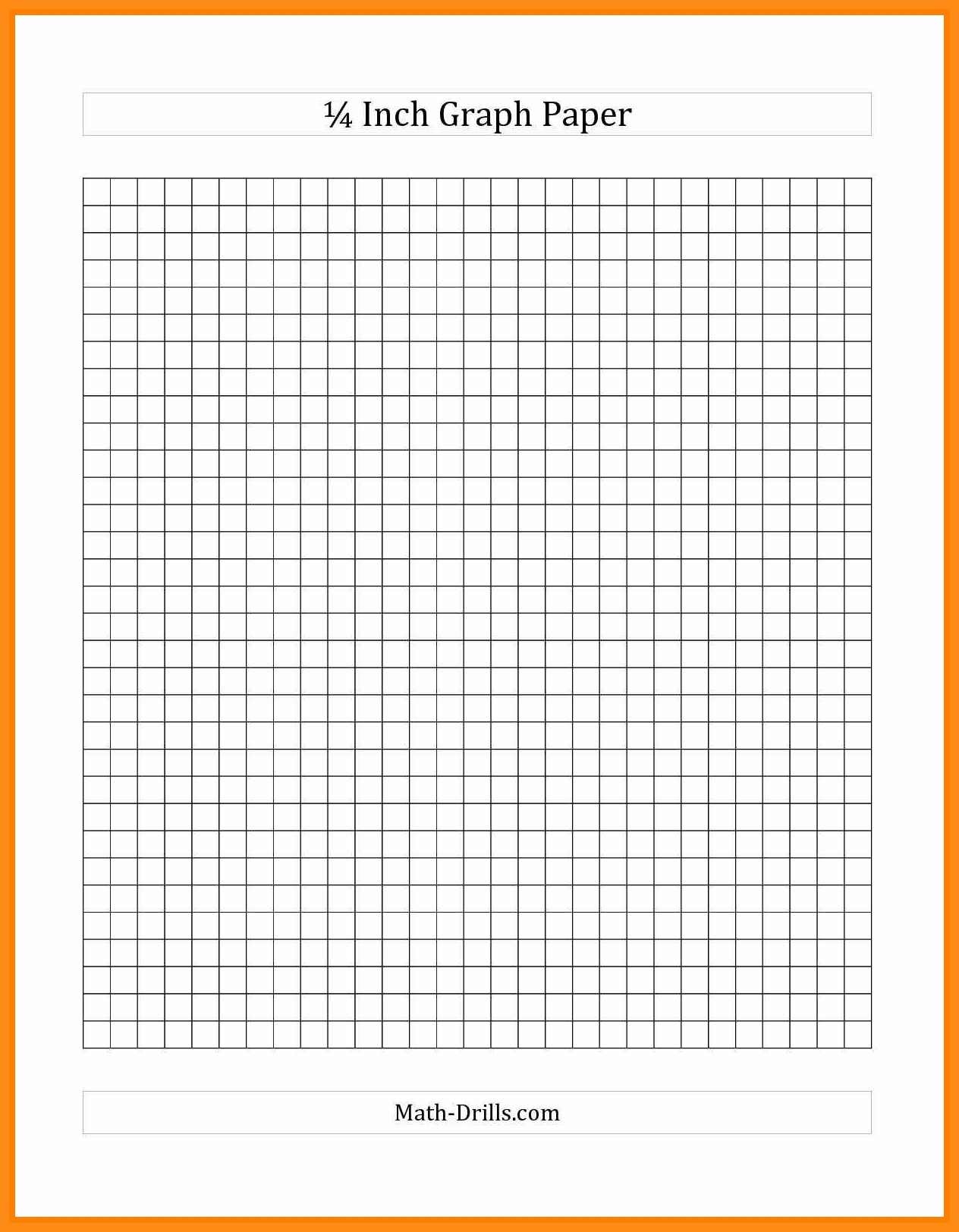 One Quarter Inch Graph Paper Printable