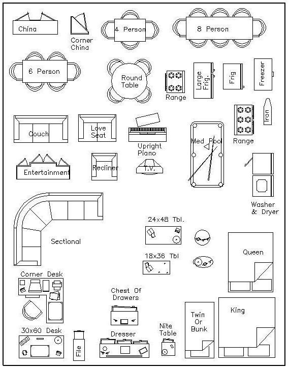 3d Mini House Furniture Diagram Cut Outs Printable Graph Paper