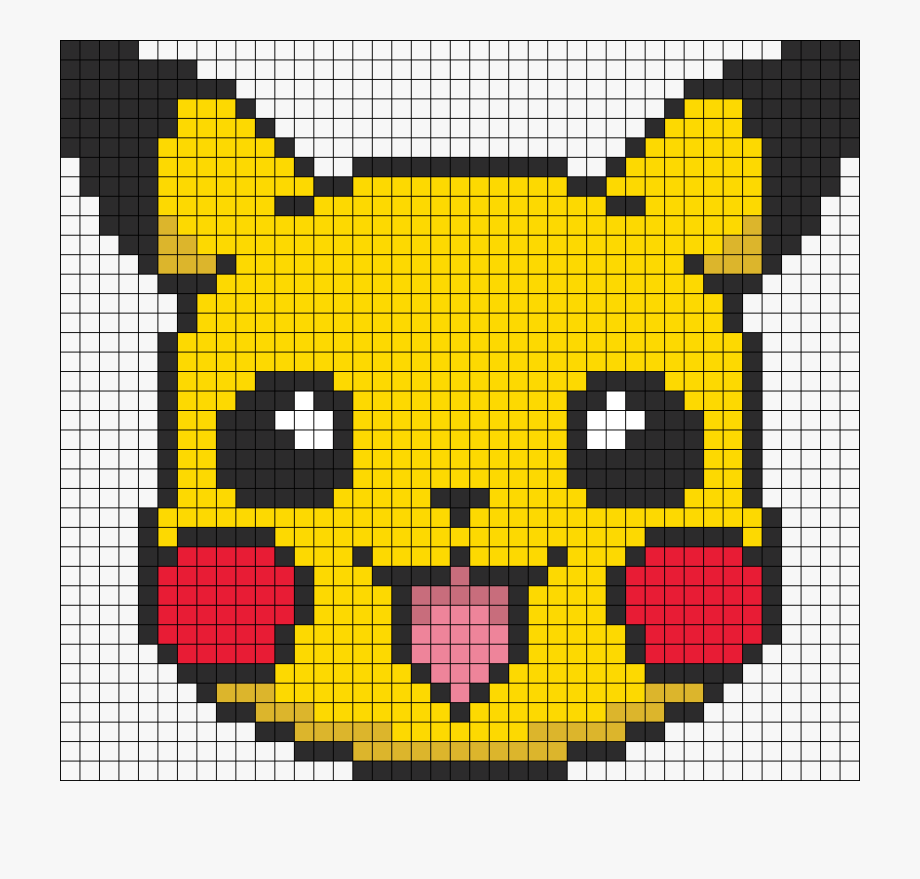 Pixelated Drawing Graph Paper Pixel Art Pikachu Transparent Cartoon 