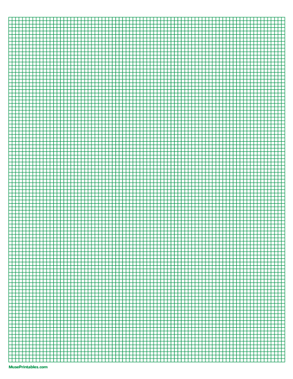 Printable 1 10 Inch Green Graph Paper For Letter Paper Download It At 
