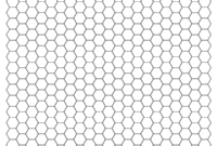 Printable 1 4 Inch Black Hexagon Graph Paper For Letter Paper