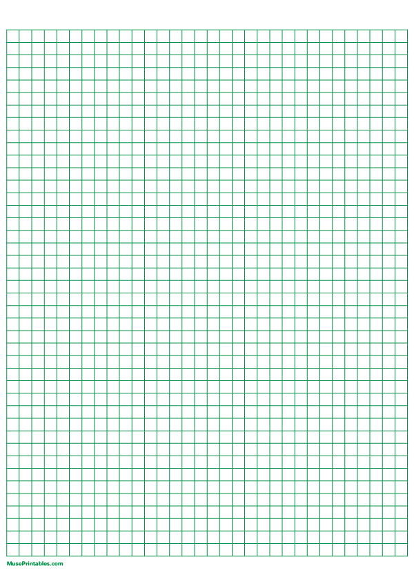 Printable 1 4 Inch Green Graph Paper For A4 Paper
