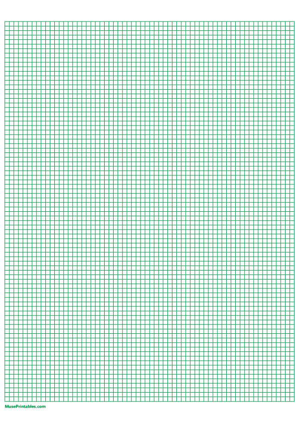 Printable 1 8 Inch Green Graph Paper For A4 Paper