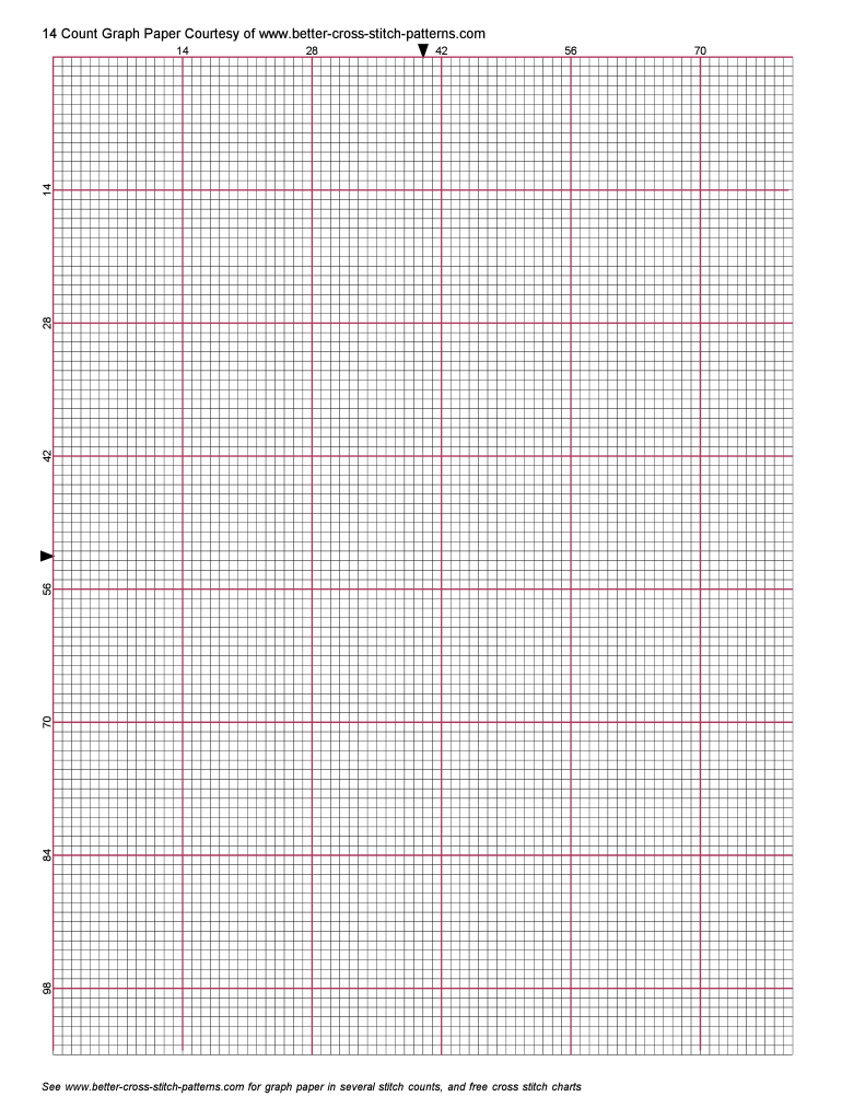 Printable 12 Count Graph Paper Cross Stitch